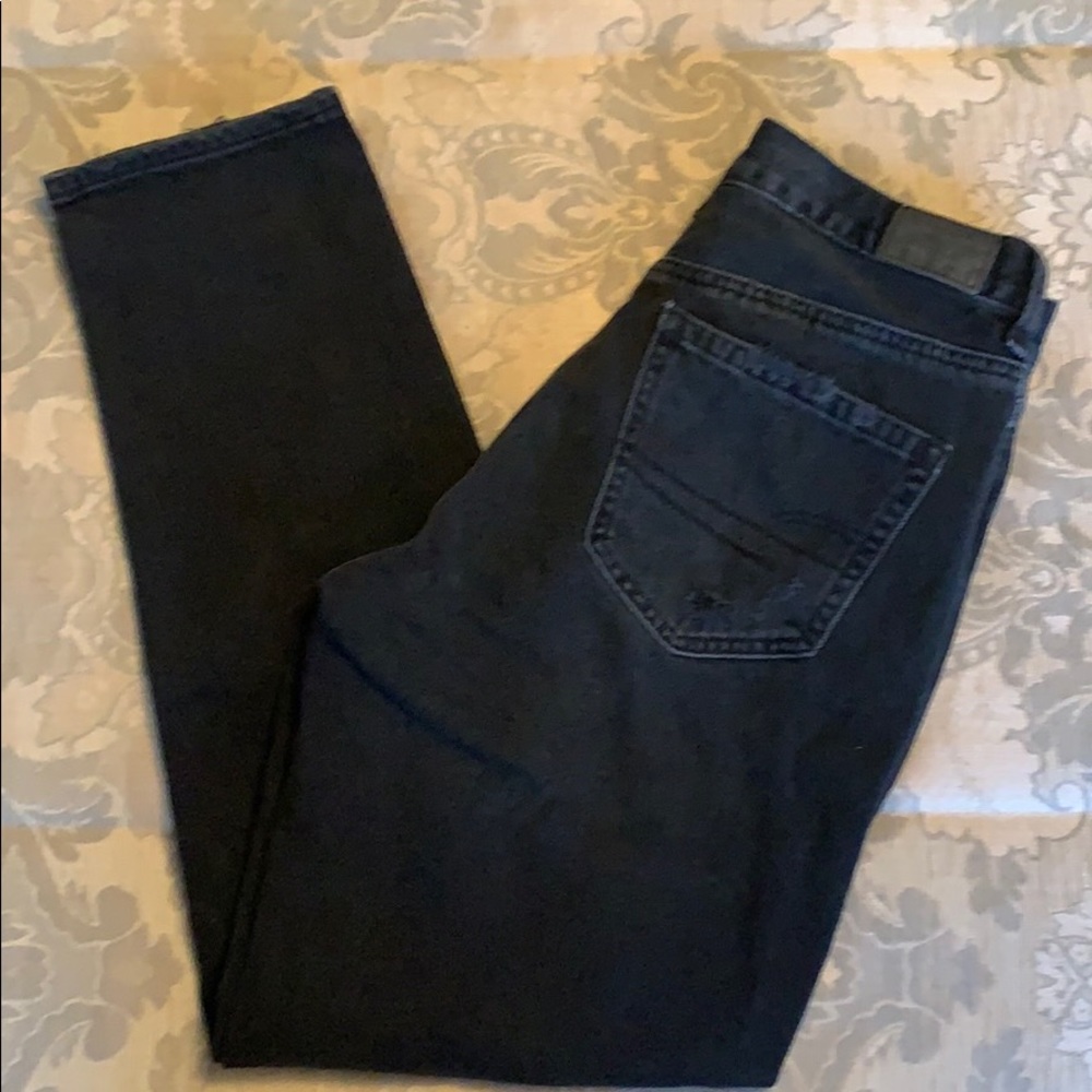Black ripped jeans